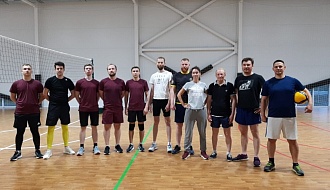 Дружеский матч по волейболу